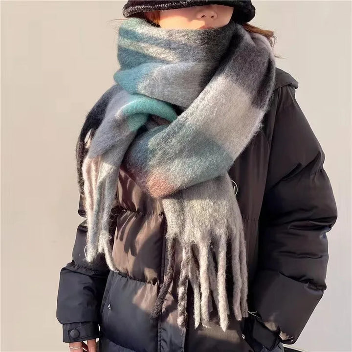 Gran bufanda de invierno – Bufanda suave con aspecto cálido