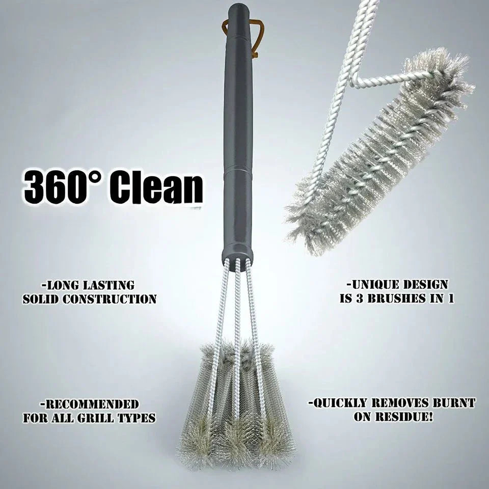 GRATECLEAN – Grill Grate Cleaning Brush with Stainless Steel Bristles Vestragear