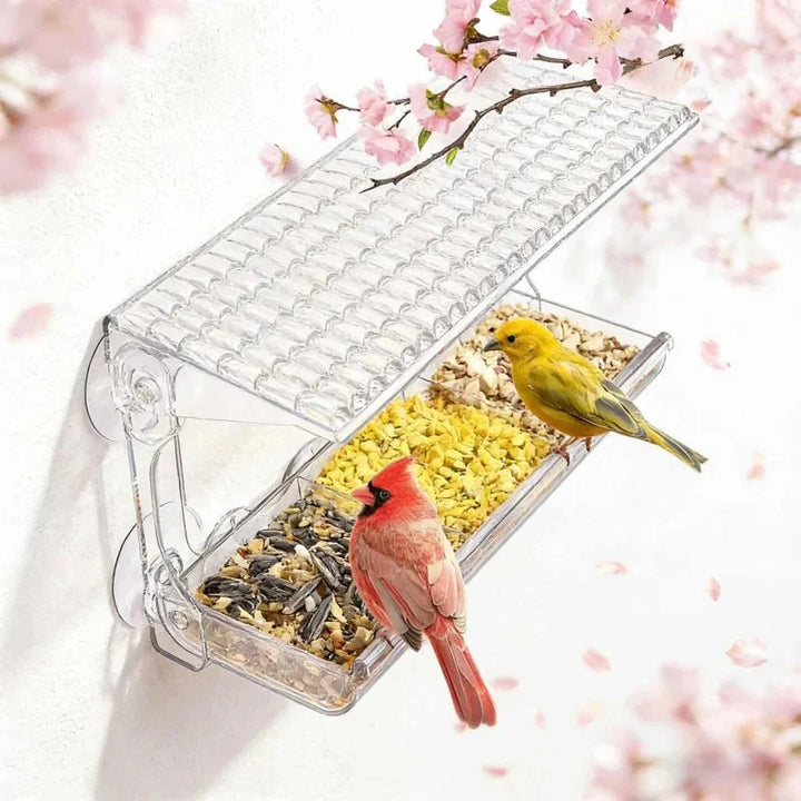 SKYVIEWFEED – Transparent Window Feeder Station for Wild Birds Vestragear