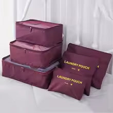 Reis Organizer Set – 6-Delige Opbergkubussen met Ademend Mesh &amp; Ruimtebesparend Ontwerp Vestragear