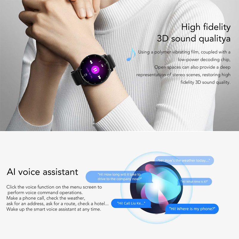 Smartwatch – Bluetooth Bellen, 1.39" HD Scherm &amp; 360×360 Resolutie (Copy) VestraGear