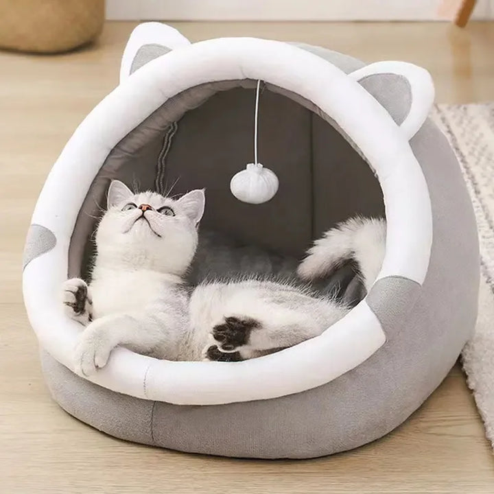 Petora – Katten- en Hondenbed Tent Katoen – Opvouwbaar &amp; Wasbaar