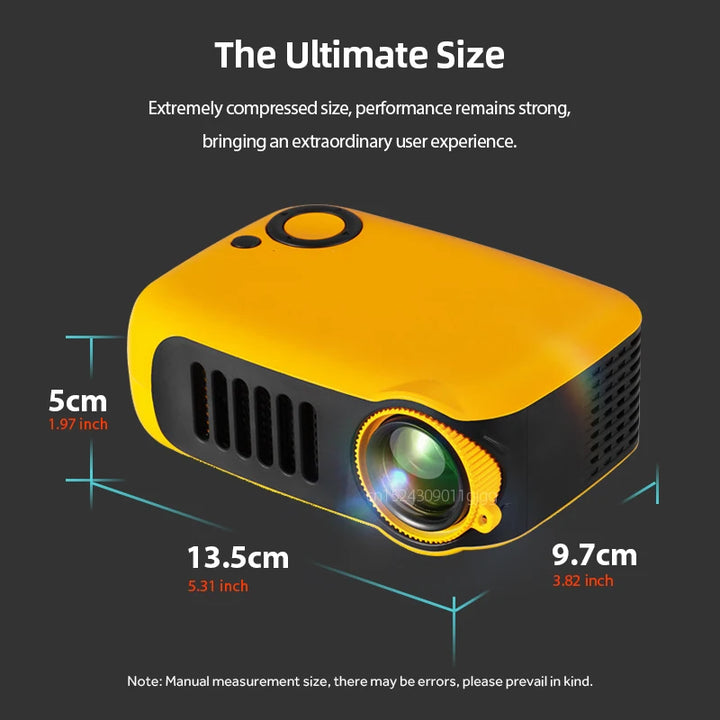MINI Projector Portable 3D LED Video Projectors Home Cinema Theater Game Laser Beamer Smart TV BOX 1080P 4K Via HD Port A2000 VestraGear