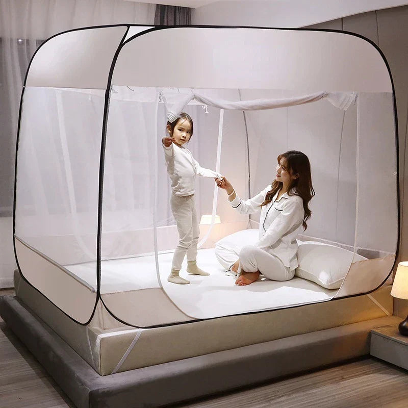 SkyShield Mosquiteiro – Cinzento Estrelado, Sem Instalação, Interior &amp; Exterior
