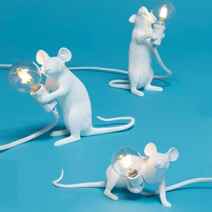 Artimouse Lampe de table – Design unique de souris, éclairage LED décoratif &amp; style d&