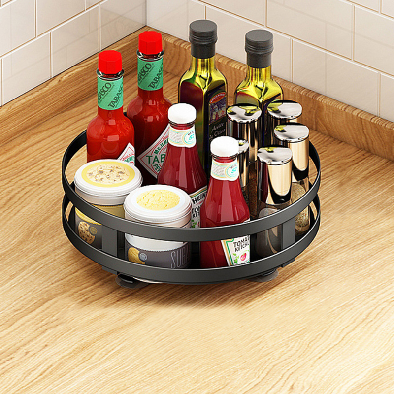 ErgoPlanner Porta Spezie – Organizer Metallico Girevole a 360° con Più Livelli per una Cucina Ordinata