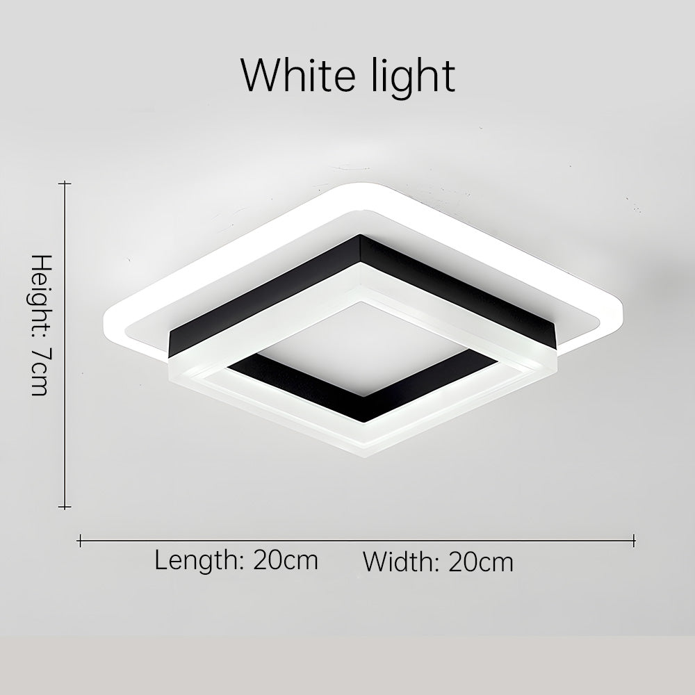 Vierkante LED plafondlamp – Dimbaar licht, modern design &amp; energiezuinig