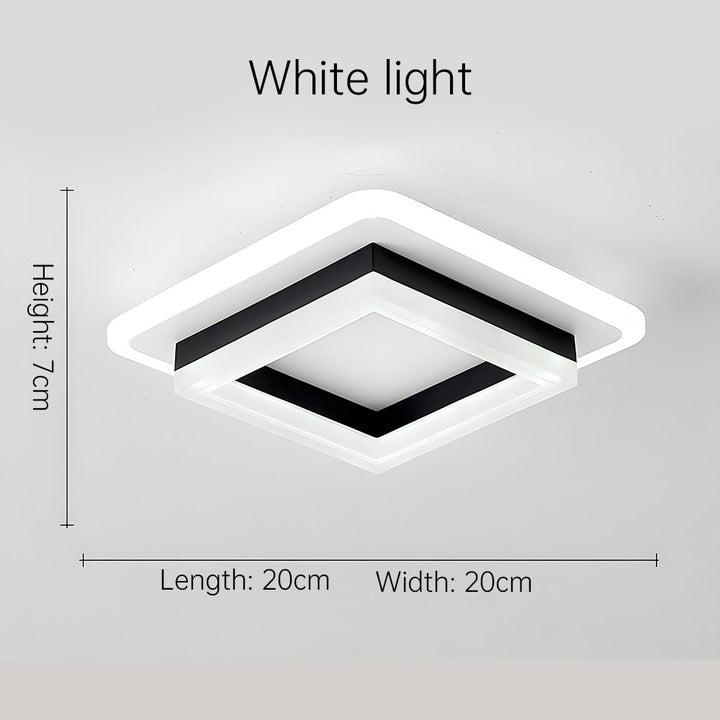 Vierkante LED plafondlamp – Dimbaar licht, modern design &amp; energiezuinig