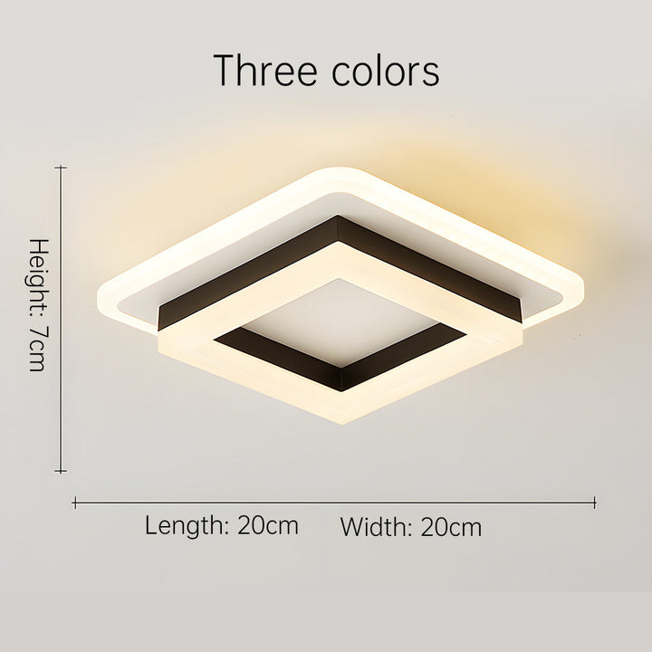 Vierkante LED plafondlamp – Dimbaar licht, modern design &amp; energiezuinig