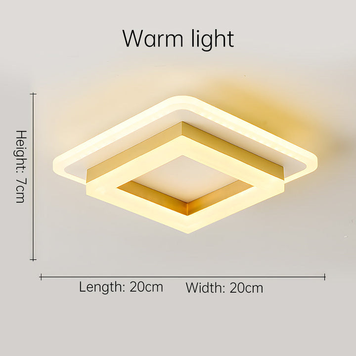 Vierkante LED plafondlamp – Dimbaar licht, modern design &amp; energiezuinig