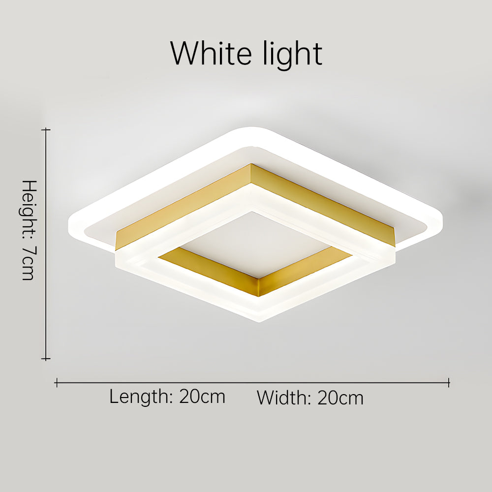 Vierkante LED plafondlamp – Dimbaar licht, modern design &amp; energiezuinig