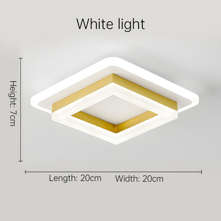 Vierkante LED plafondlamp – Dimbaar licht, modern design &amp; energiezuinig