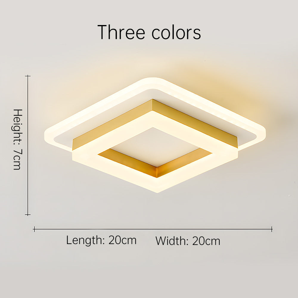 Vierkante LED plafondlamp – Dimbaar licht, modern design &amp; energiezuinig