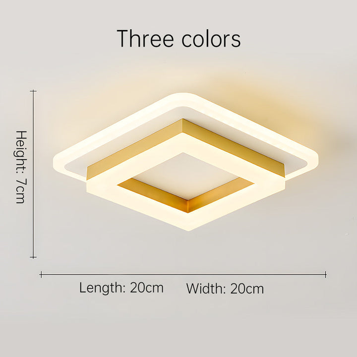 Vierkante LED plafondlamp – Dimbaar licht, modern design &amp; energiezuinig