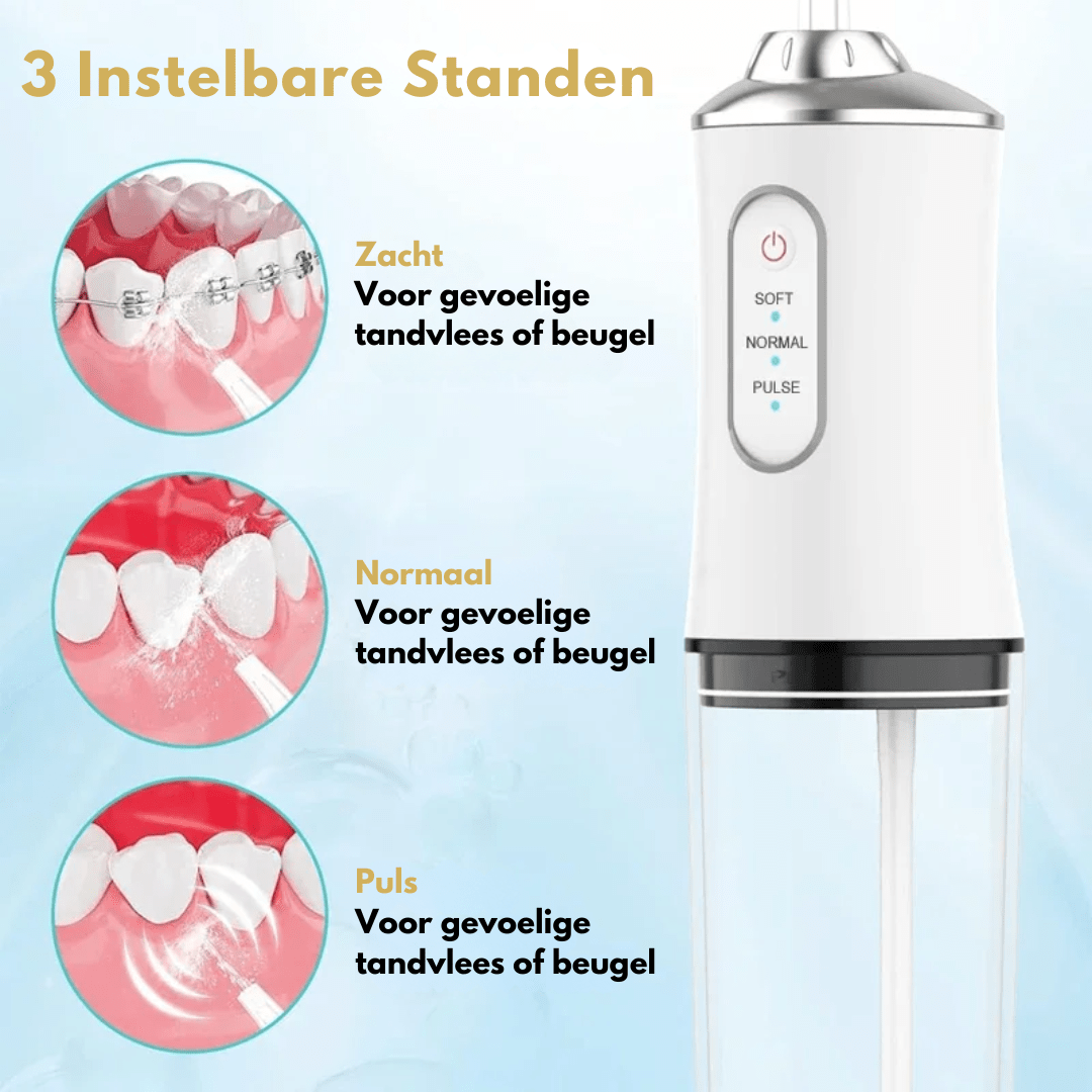 SMILEFRESH – Waterflosser met 3 drukinstellingen en 360°-mondstuk 8