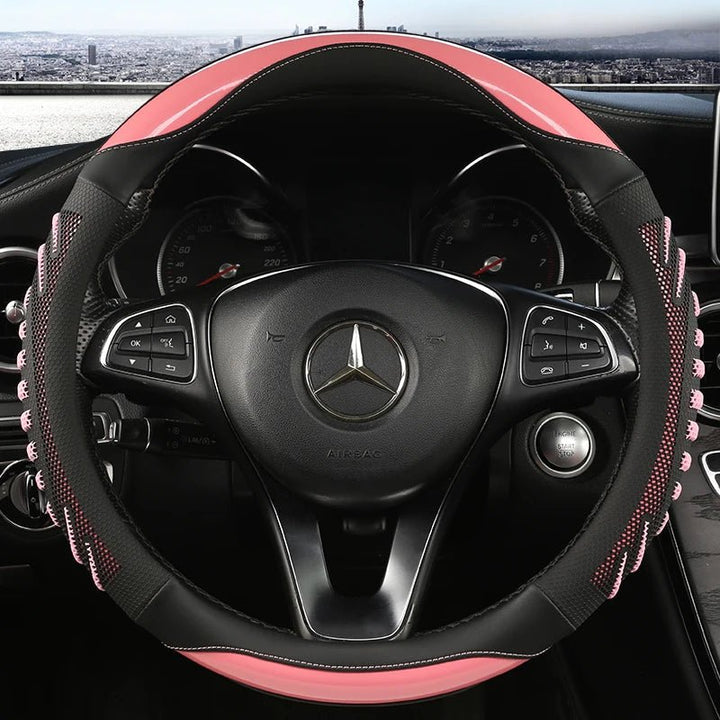 ROADGRIP – Premium steering wheel cover made of honeycomb leather, non-slip &amp; ergonomic Vestragear