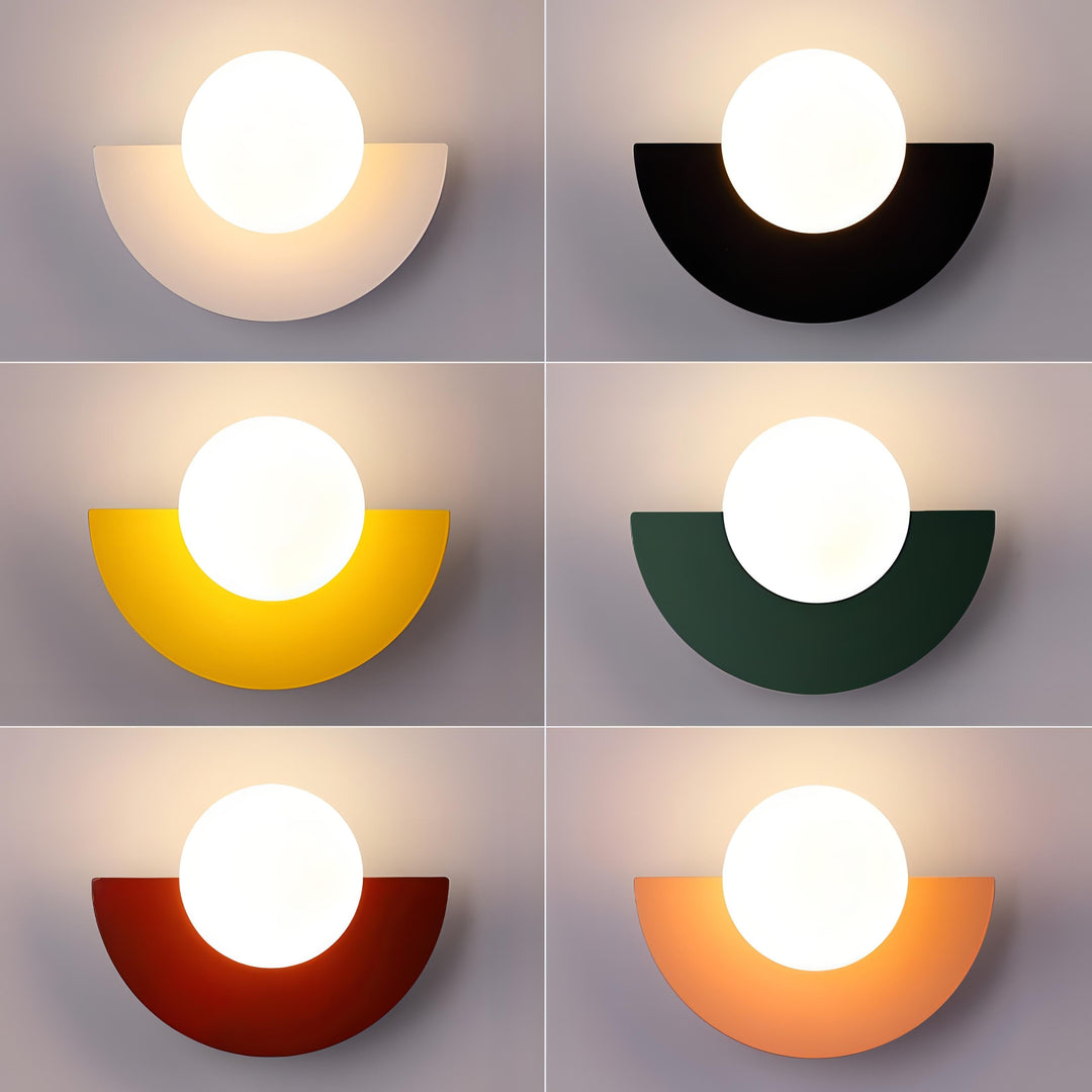 Lámpara de pared Arctiq – Diseño escandinavo hemisférico con iluminación LED integrada cálida