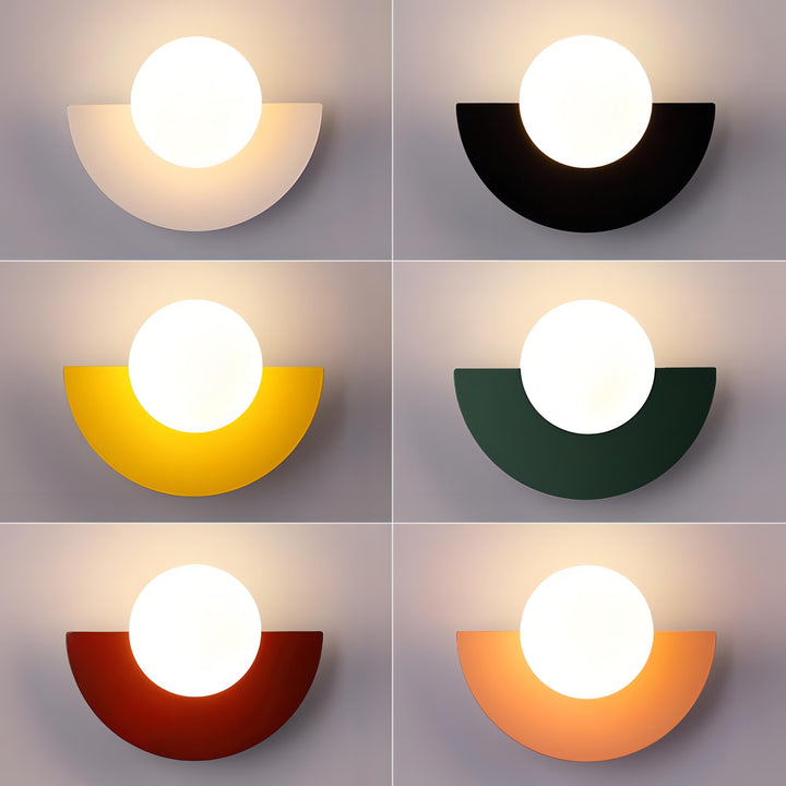 Lámpara de pared Arctiq – Diseño escandinavo hemisférico con iluminación LED integrada cálida