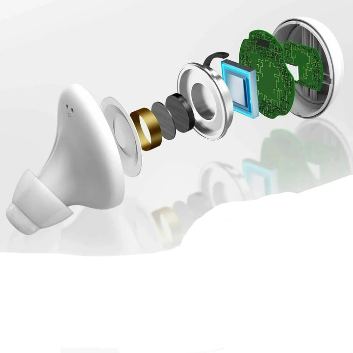 Hearivo – aparelho auditivo Bluetooth com controlo por app – discreto e confortável