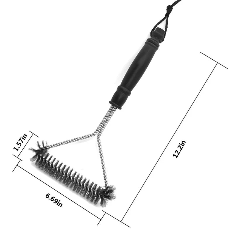 FLAMEBRUSH – Stainless Steel Grill Brush for Barbecue Cleaning Vestragear