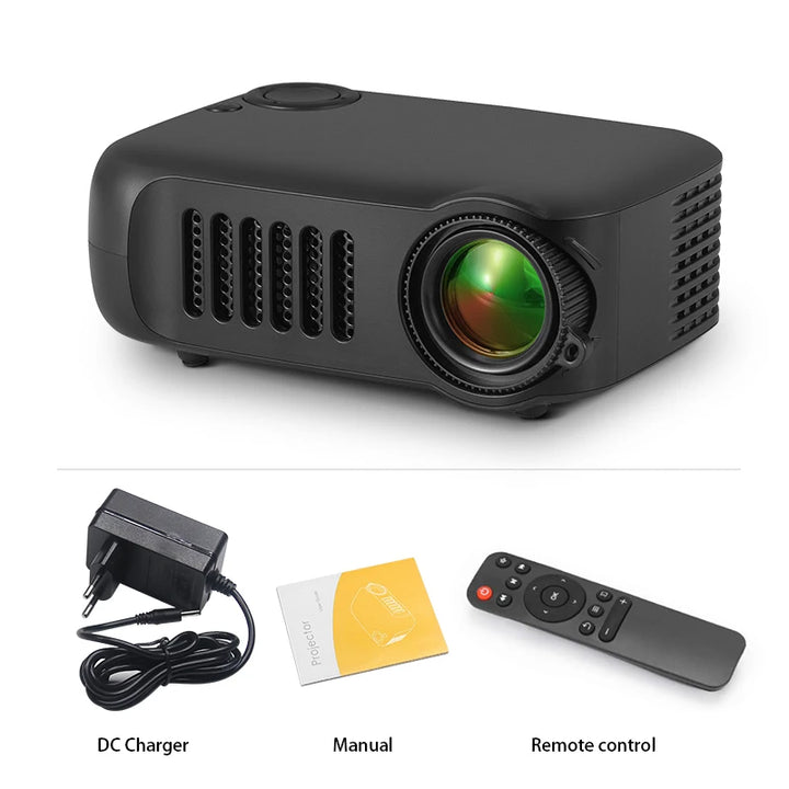 MINI Projector Portable 3D LED Video Projectors Home Cinema Theater Game Laser Beamer Smart TV BOX 1080P 4K Via HD Port A2000 VestraGear