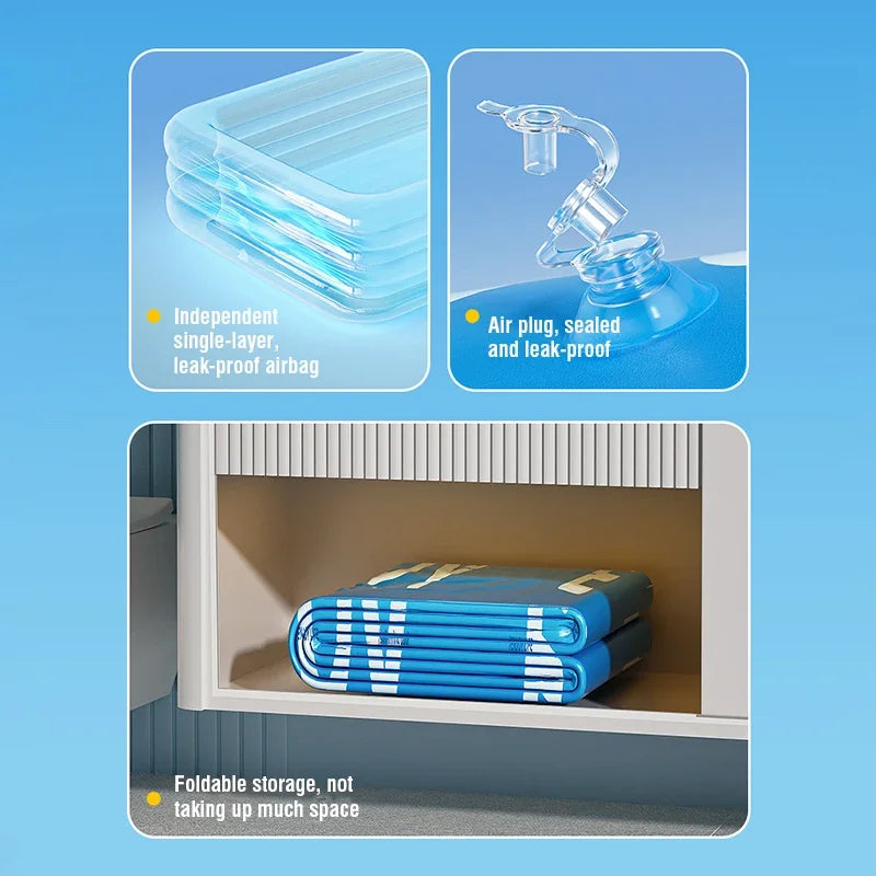 Aufblasbarer Pool – Großes Familienbecken mit Sonnendach &amp; robustem PVC Bolendo