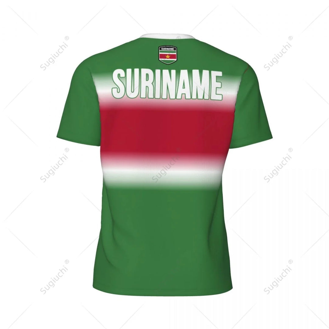 Sports Mesh T-shirt Suriname Flag For Running Bike Soccer Tennis Football Fitness Tees 3D Printed Custom VestraGear