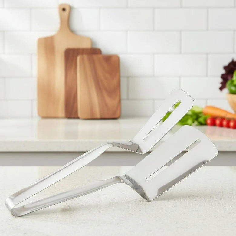 CLAMPSPAT – Stainless Steel Spatula Tongs for BBQ &amp; Kitchen Vestragear