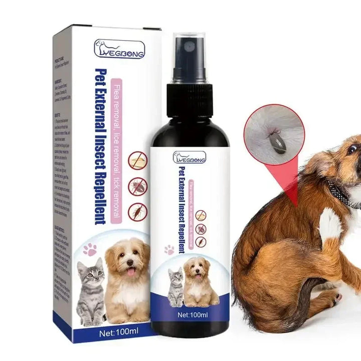 Haustier Insektenspray – 100 ml Pflegespray mit Pflanzenextrakten für Hunde &amp; Katzen Bolendo