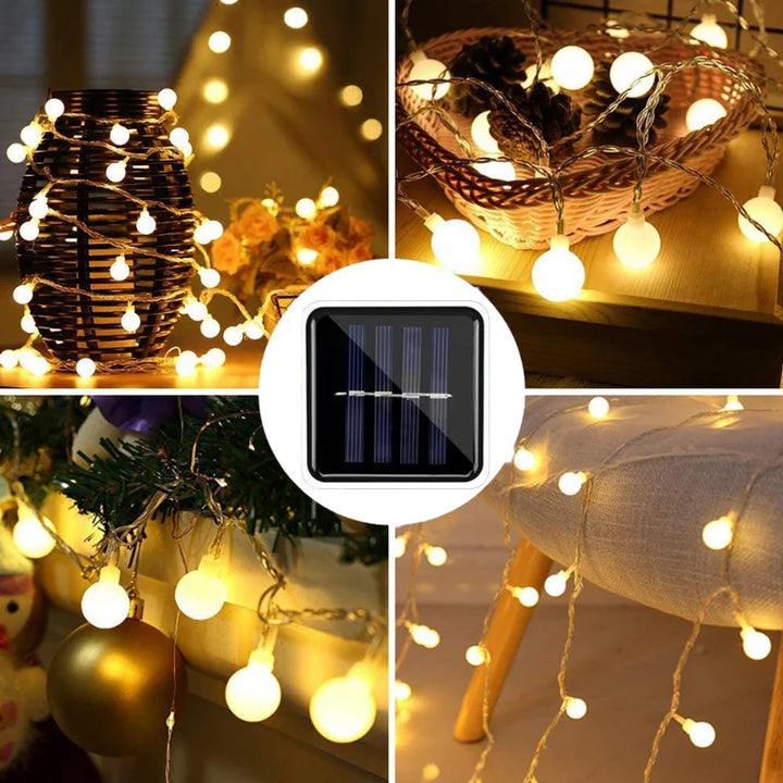 Solaro – Guirnalda solar de luces 10m con iluminación exterior LED colorida IP65