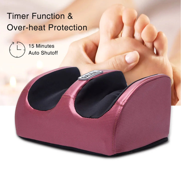 TranquilSole Aparelho de Massagem para Pés – Massagem 3D, Função de Aquecimento &amp; Temporizador Automático