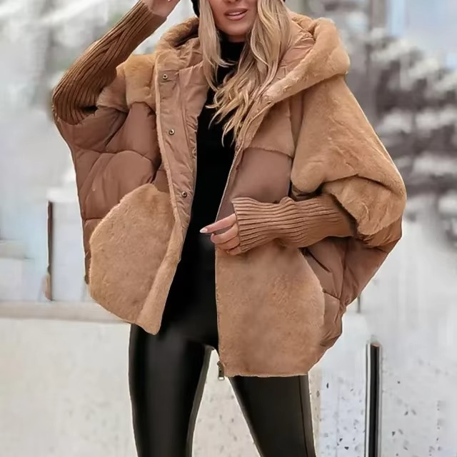 Aurelia Dames Winterjas – Warm, Comfortabel &amp; Tijdloos Effen Ontwerp