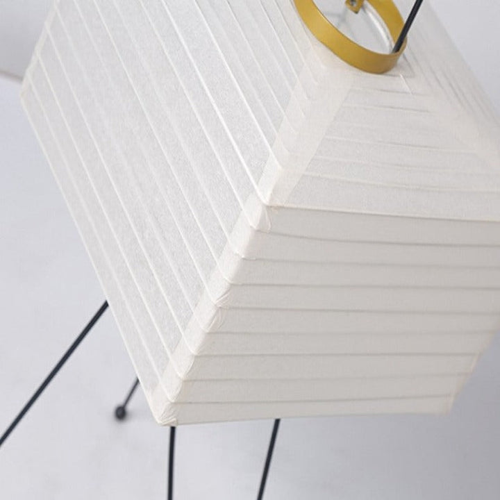 Lámpara de pie Yukari – Diseño japonés Wabi-Sabi con pantalla de papel de arroz y luz LED cálida