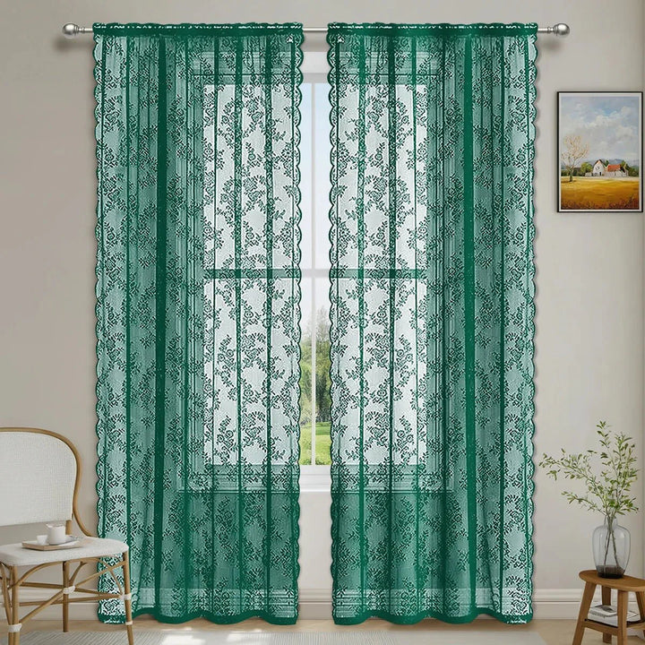 ROSALACE – Romantic Rose Lace Curtain Vestragear