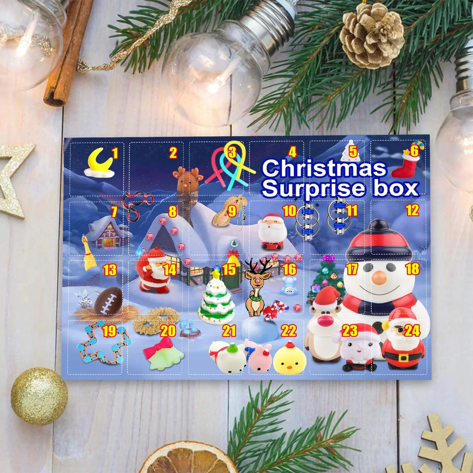 WinterWunder – Calendario dell'Avvento Scatola regalo con 24 sorprese