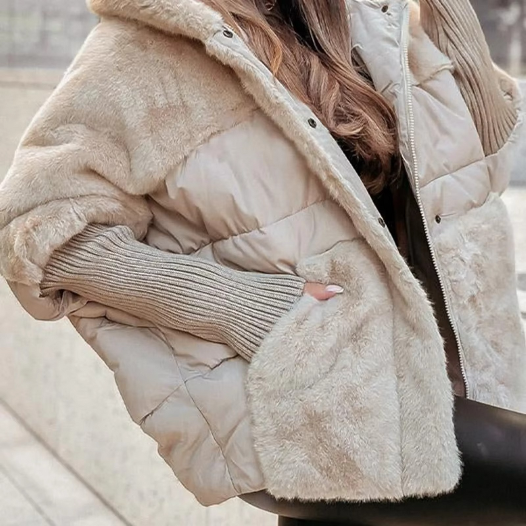 Aurelia Dames Winterjas – Warm, Comfortabel &amp; Tijdloos Effen Ontwerp