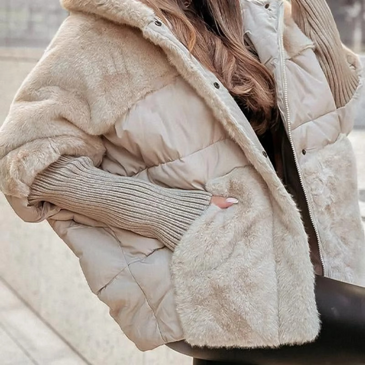 Aurelia Dames Winterjas – Warm, Comfortabel &amp; Tijdloos Effen Ontwerp