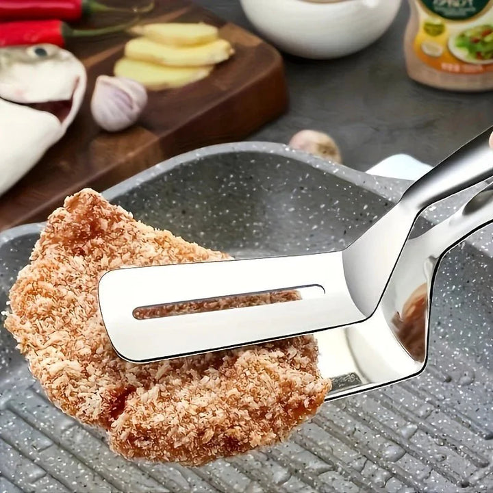 CLAMPSPAT – Stainless Steel Spatula Tongs for BBQ &amp; Kitchen Vestragear