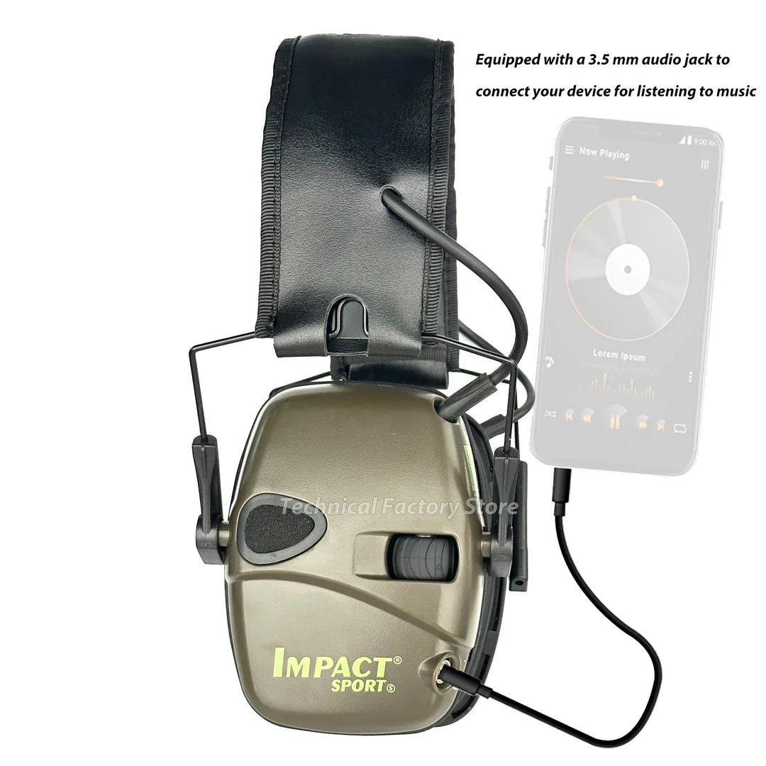 Aurexon Proteção Auditiva – Proteção auditiva eletrónica com atenuação de 23 dB e microfones