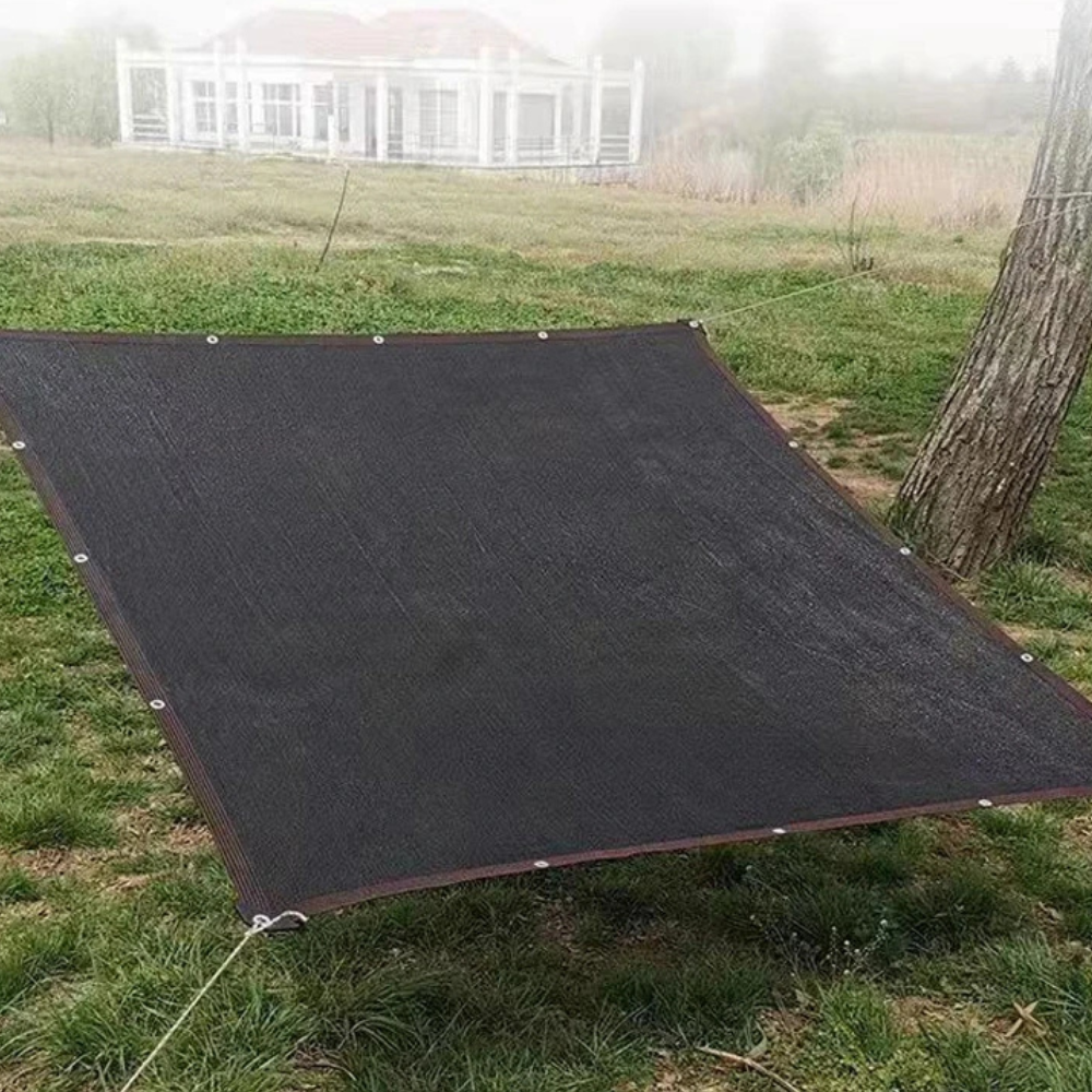 Schaduwdoek HDPE voor buiten met UV-werende structuur – rechthoekig zonwerende doek voor tuin terras balkon | Sansoti 0