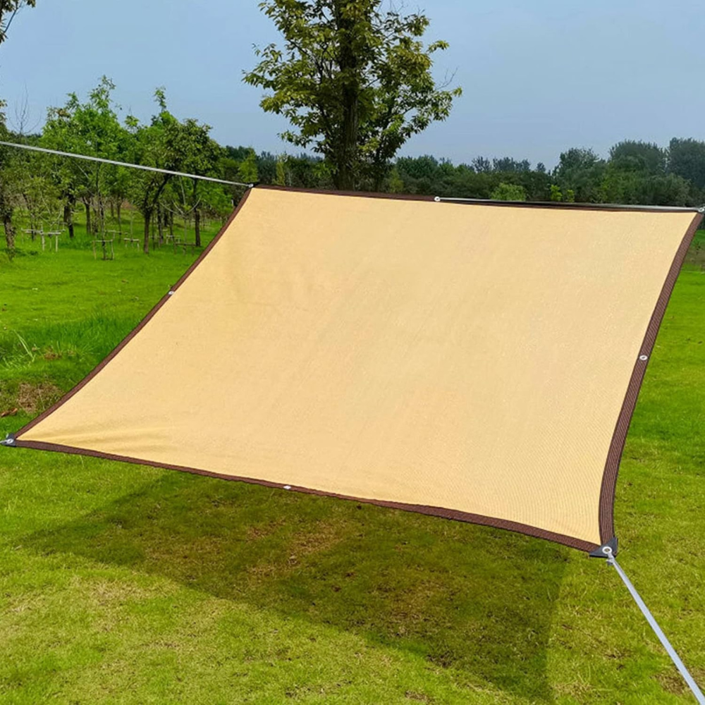 Schaduwdoek HDPE voor buiten met UV-werende structuur – rechthoekig zonwerende doek voor tuin terras balkon | Sansoti 2