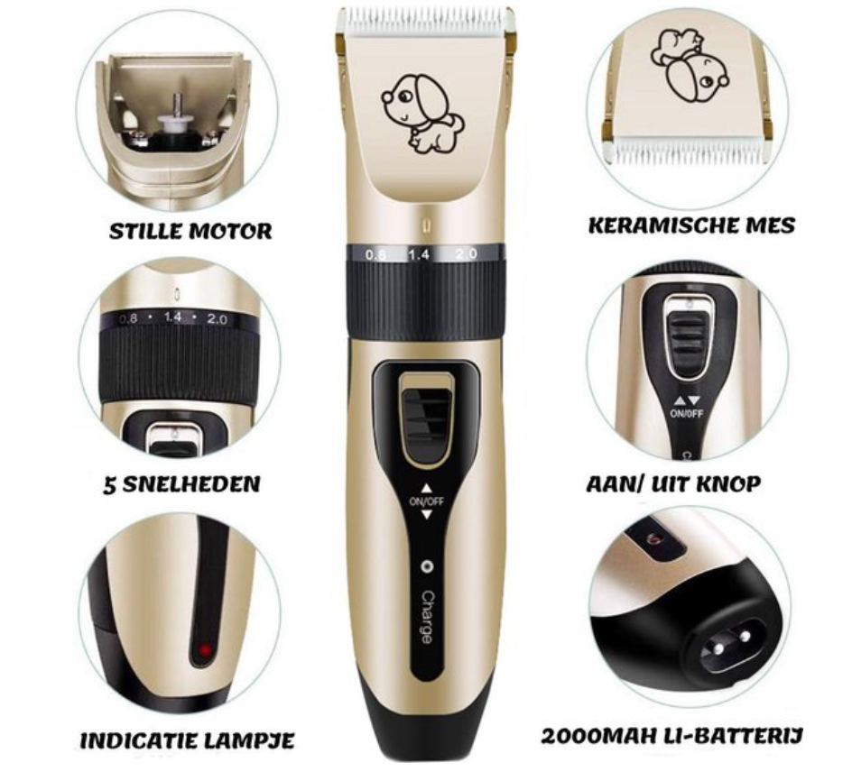 TrimPaws Tondeuse pour chiens – Silencieuse, Sans fil &amp; Pour tous types de pelage
