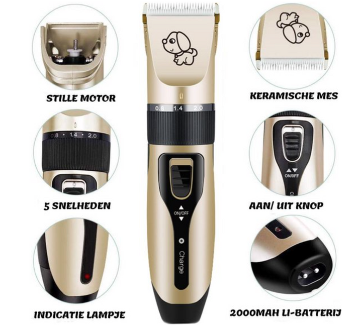 TrimPaws Tondeuse pour chiens – Silencieuse, Sans fil &amp; Pour tous types de pelage