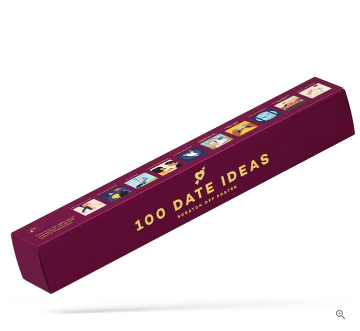 LoveQuest Date Calendário – Poster para Raspar com 100 Ideias Únicas de Encontros para Casais e Amantes