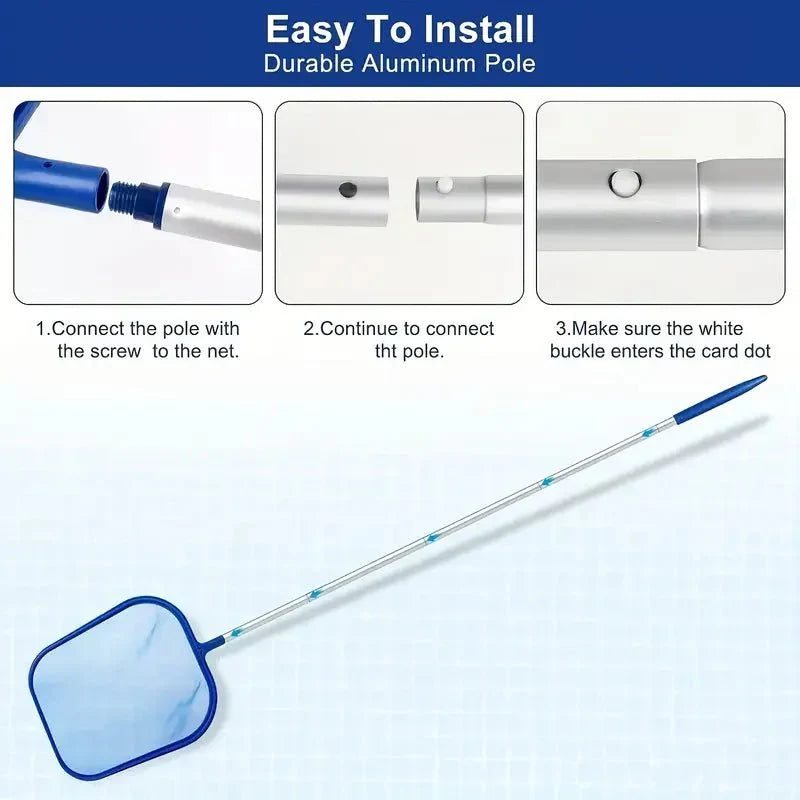 POOLPRO – Complete Pool Cleaning Set with Aluminum Pole Vestragear