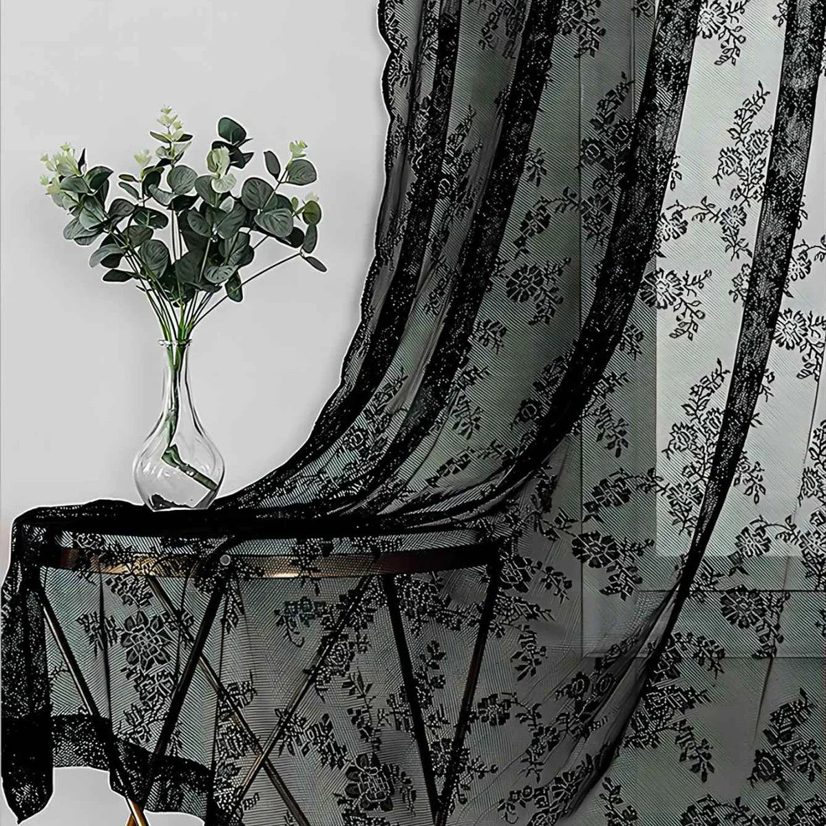 ROSALACE – Romantic Rose Lace Curtain Vestragear