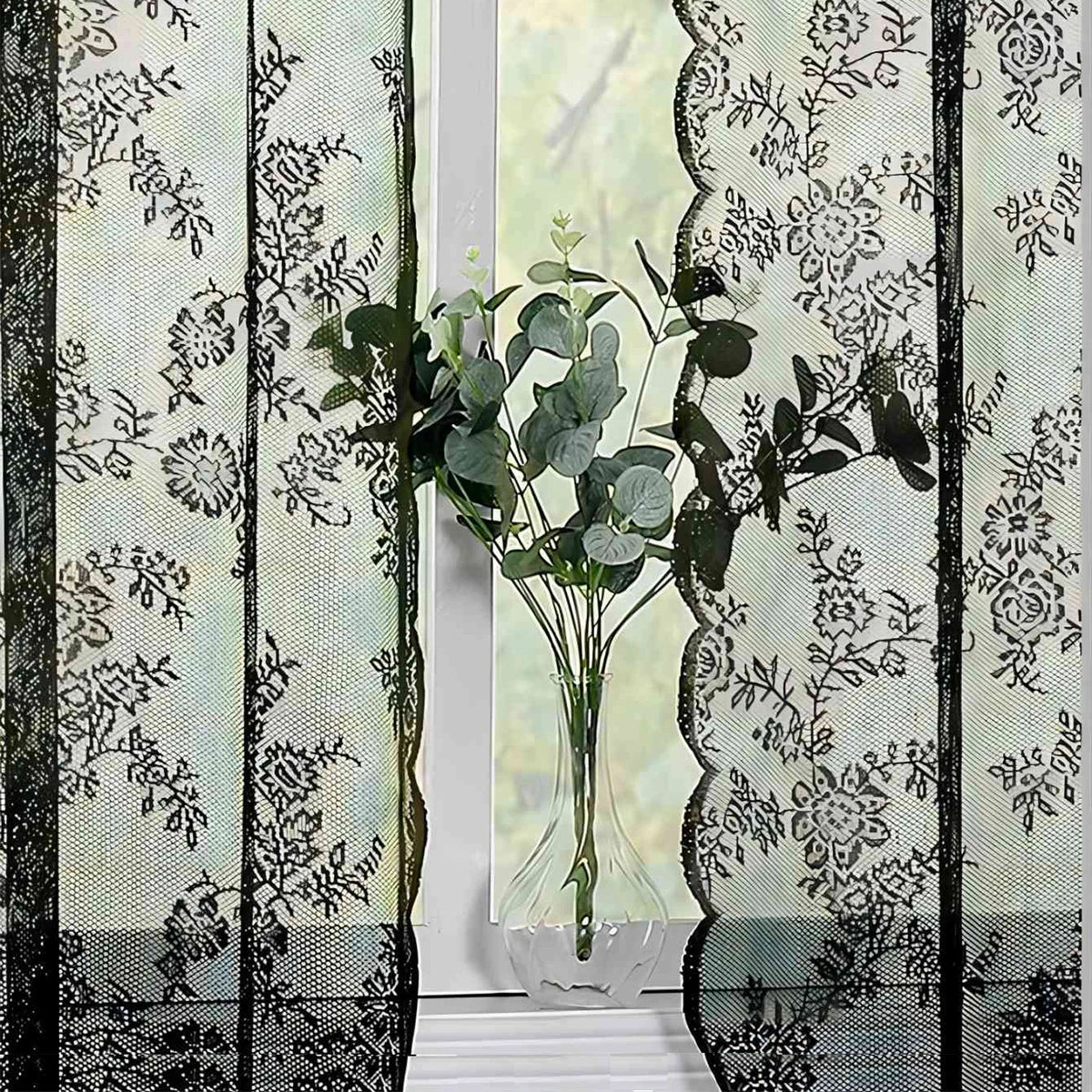 ROSALACE – Romantic Rose Lace Curtain Vestragear