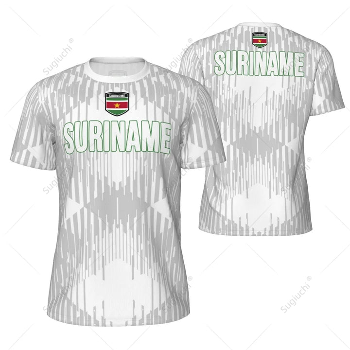Sports Mesh T-shirt Suriname Flag For Running Bike Soccer Tennis Football Fitness Tees 3D Printed Custom VestraGear