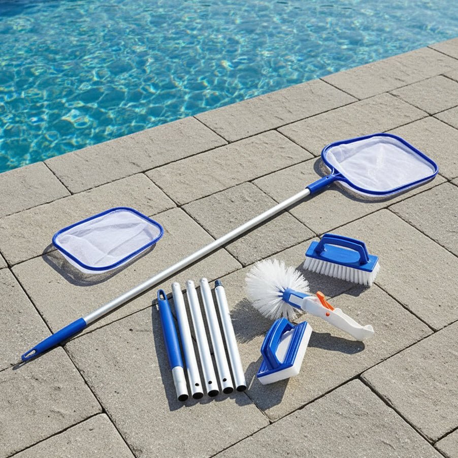 POOLPRO – Complete Pool Cleaning Set with Aluminum Pole Vestragear