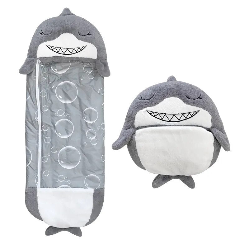 SnuggleBuddy sac de couchage 2-en-1 et peluche pour enfants 3–8 ans